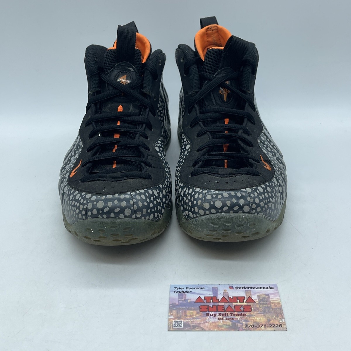 Size 11 - Nike Air Foamposite One Prm Safari Black Grey
