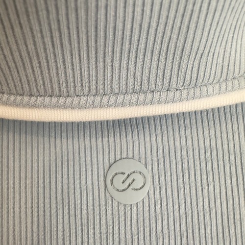 CALIA Womens Rib Short Sleeve Polo Shirt Light Blue XL WCG11060F NEW - Picture 6 of 7