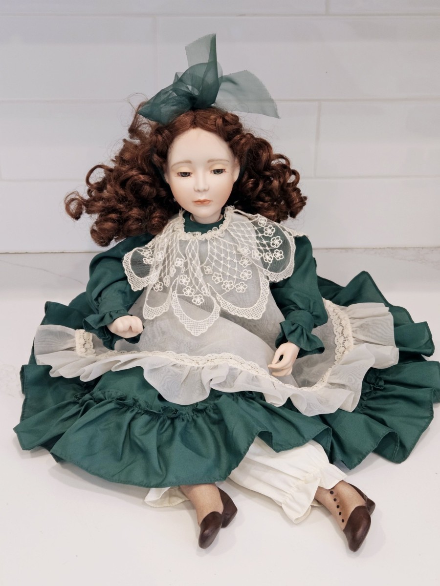 Ashton-Drake Cindy McClure 1994 Porcelain Doll Cross Stitch 20” w