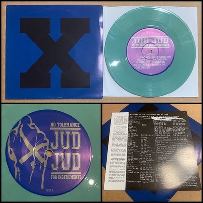 JUD JUD No Tolerance For Instruments 7'' Green Vinyl-Icepick In/Humanity XeroX