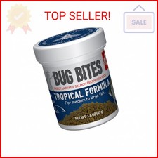 Fluval Bug Bites Tropical Fish Food, Large Granules for Medium to Large Sized Fi