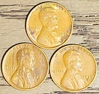 LOT OF THREE (3) OLD LINCOLN WHEAT CENTS-1935-P/D/S ALL IN GOOD OR BETTER GRADE