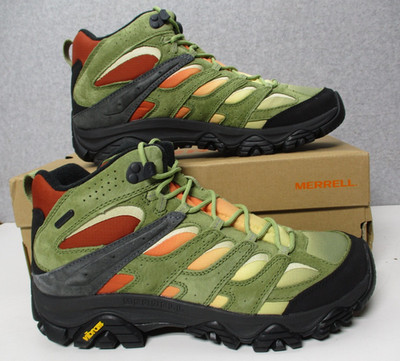 Merrell Moab 3 Vista Mid  Mosstone Waterproof Hiking Boots Mens Sz 10 M