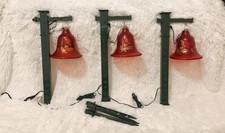 Mr. Christmas Lighted Musical Pathway Bells IOB 30 Songs Motion Activated AS IS