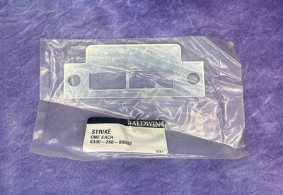 Baldwin 6340-260 Strike Plate in Polished Chrome