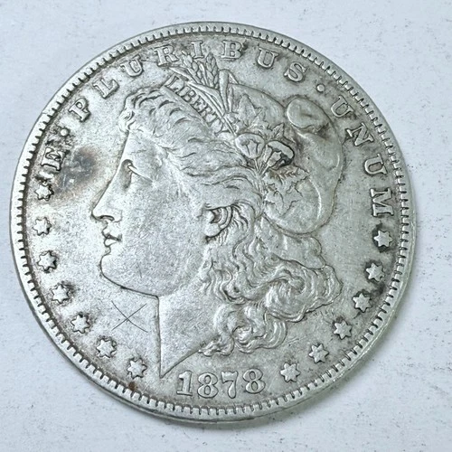 1878 $1 Morgan Silver Dollar 90% Silver Very Fine Condition #4467