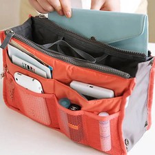 Multi Functional Large Capacity Makeup Bag Portable Double Zipper Toiletries
