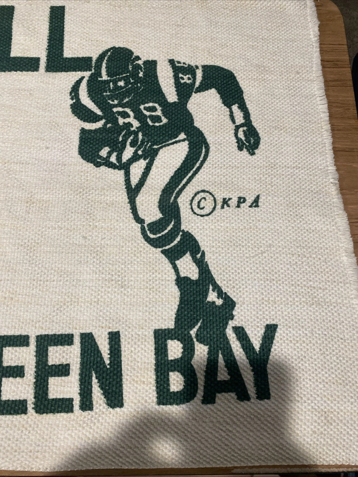 Circa 1960s Green Bay Packers Area Rug/Doormat