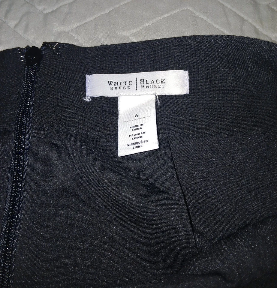 Falda Casa Blanca Mercado Negro Nueva Sin Etiquetas Talla 6 Negra Foto 2 de 4