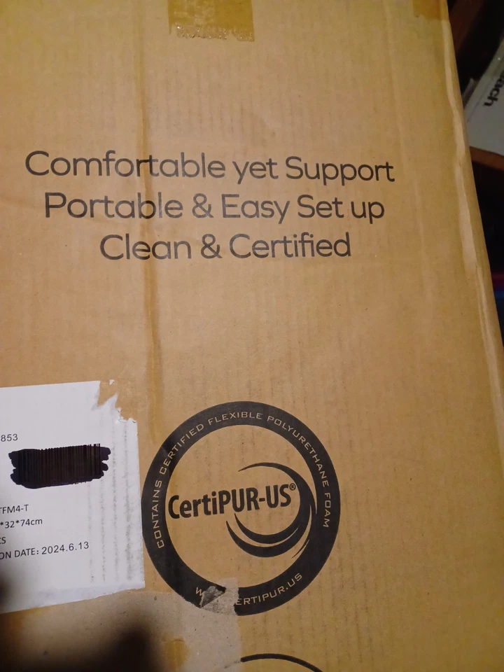  Topper triple de espuma viscoelástica 4 pulgadas -Envío y devolución gratuitos -Devolución de efectivo ($5) Foto 4 de 4