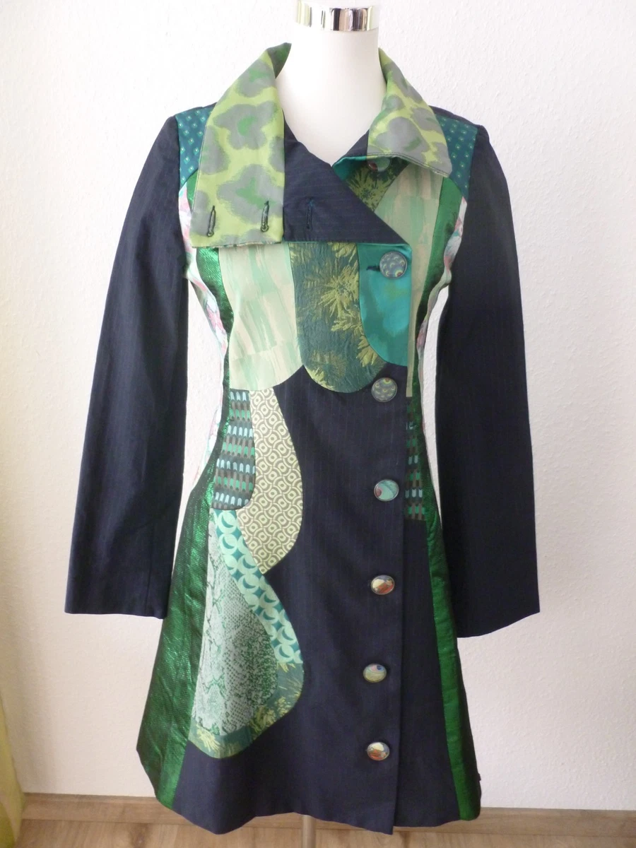DESIGUAL Mantel Abrig Acid Dream Größe: 38 Patchwork Design
