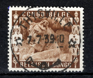 BELGISCH CONGO: COB 209 GESTEMPELD == ZIE SCAN.