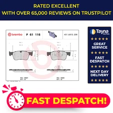 Brake Pads Set fits PEUGEOT RIFTER 1.6D Front 2018 on Brembo 1609898380 Quality