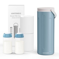 Portable Breast Milk Cooler Travel 22oz w/ 2 Bottles 24hr Chill