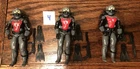 GI Joe ARAH 1985 Cobra Eels Action Figure Lot of 3 - 100% Complete WIth Filecard