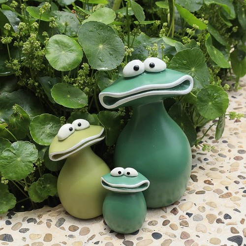 Froschstatue Aus Kunstharz, Froschstatuen mit Großem Mund, Wasserfest, Hand3755 - Bild 6 von 7