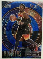 2020-21 Panini Select - Select Numbers Donovan Mitchell #9 Blue Prizm