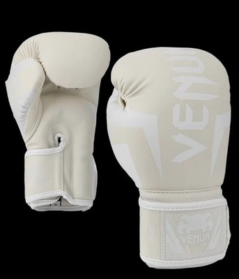 Venum Elite Boxing Gloves 14 oz White/Off-White- Guantes Box
