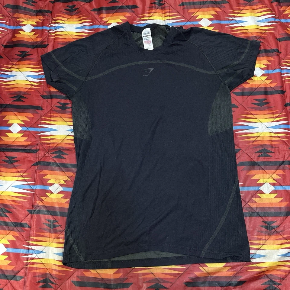 Gymshark Black T-Shirt Mens Size Large 315 Seamless Gym Workout Athletic Running - Image 3 of 4