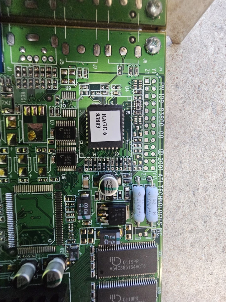 Tarjeta de gráficos ATI 109-83800-00 1028380300 Rage 6 83803 Radeon R6 SDR64MB Foto 3 de 4