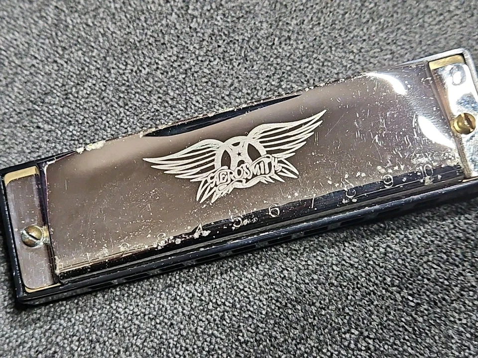 Aerosmith Rare Promo Hohner Harmonica C  Steven Tyler Joe Perry  - Image 3 of 4