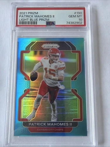 2021 Panini Prizm - Patrick Mahomes II #190 Light Blue Prizm