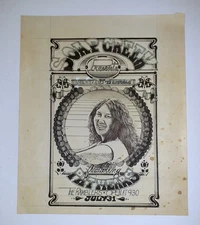 Soap Creek Original Ink Drawing Austin Artwork Texas Blaze Foley Pat Mears