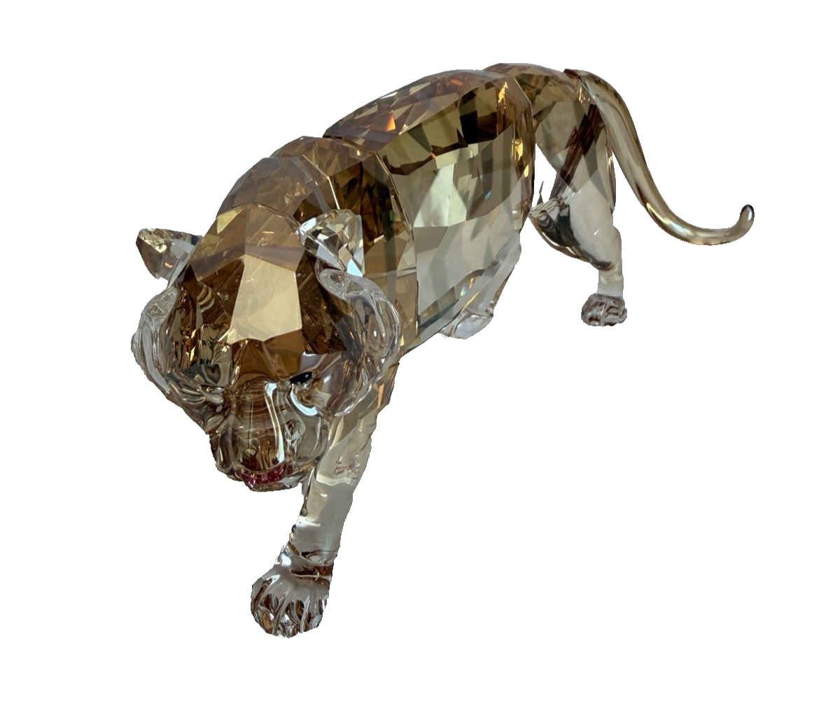 2010 Swarovski Crystal RETIRED Endangered Wildlife Tiger Figurine