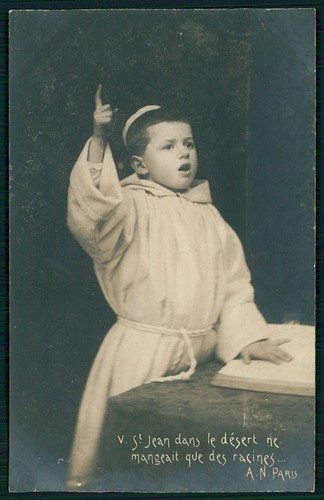 aa Child boy Monk fantasy original old 1900s French photo postcard lot set of 10 - Picture 7 of 11