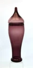 New ListingRARE Blenko Handmade Glass 5728 Tall Jar-Vase in Amethyst Wayne Husted Design