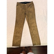 Lauren Ralph Lauren Gold Lacquer Wash Jeans S...