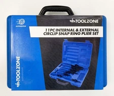 Toolzone Circlip Plier Set 11pc Heat Treated Steel with Storage Case - Toolzone