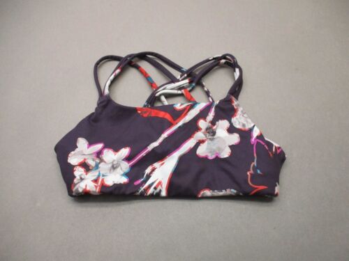 ATHLETA Size XS Womens Unlined Wireless Pull On Criss-Cross Back Sports Bra 6E