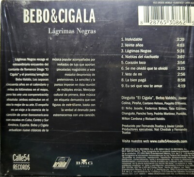 Bebo & Cigala – Lágrimas Negras (2003, CD) 828765308625| eBay