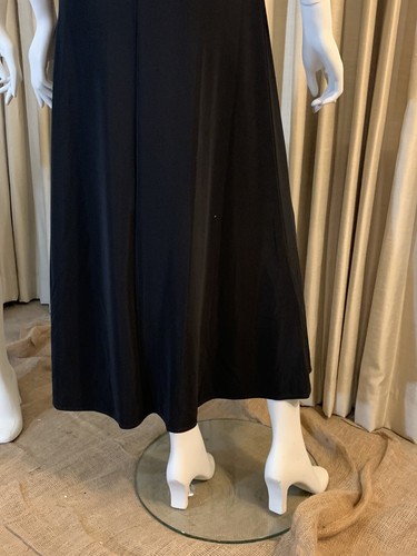 SCOTT McCLINTOK BLACK Nylon Cocktail Evening Formal Skirt Dress VTG NWT $118 - Picture 8 of 12