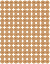 Ginger Essential Oil Bottle Cap Stickers
