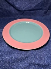 Lindt Stymeist Colorways 11” Vintage Dinner Plate Turquoise/Pink