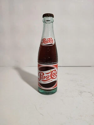 Bouteille Pepsi Cola en Verre 20cl Pleine / 1951 France / Bistrot Bar Café Coca - Photo 1/4