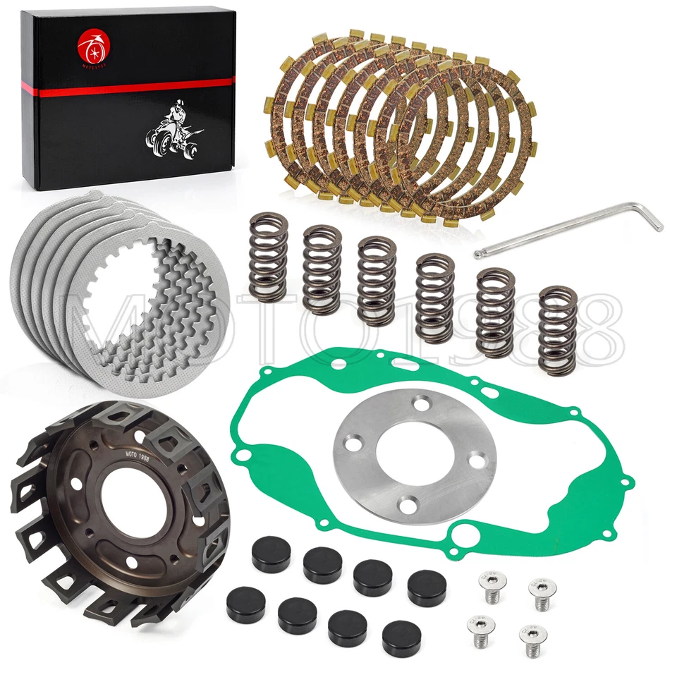 Kit de embrague de cesta de embrague Billet CNC con junta para Yamaha Banshee 350 YFZ350 87-06 Foto 3 de 4