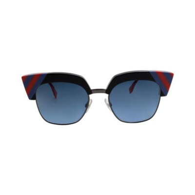 Fendi Women Sunglasses Blue Gradient Lens Fendi Blue Gradient FF 0074S Cat Eye Sunglasses | eBay main image 2