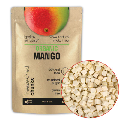 Bio gefriergetrocknete Mango Stücke 100% natürlich ohne Zuckerzusatz ohne Konservierungsstoffe