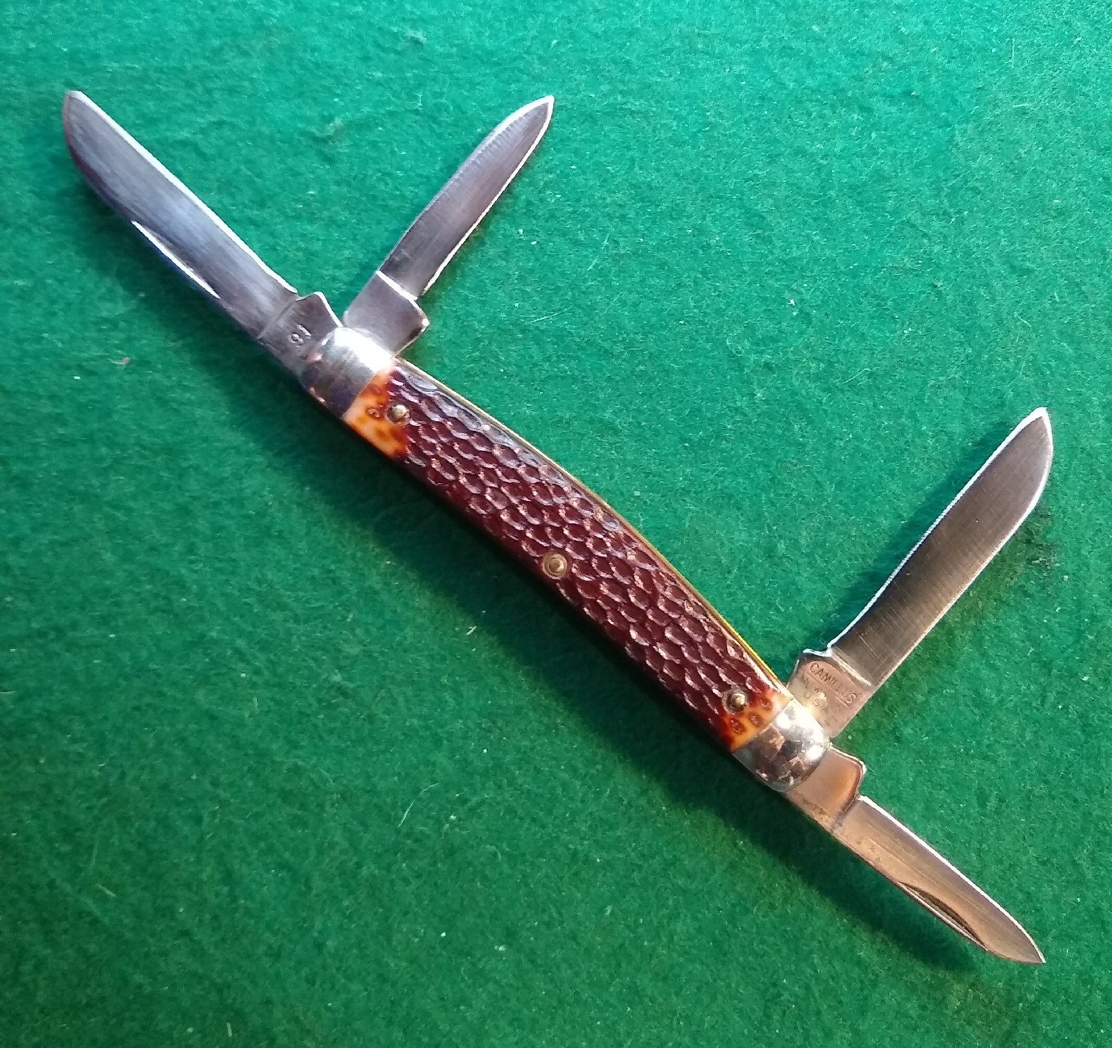 Vintage Camillus New York USA 4blade "Congress" 91 with Delrin handles