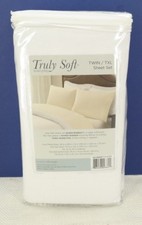 Truly Soft Sheet Sets for Everyday Use White Twin XL Sheet TF