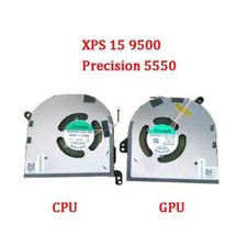 CPU GPU Cooling Fan For DELL XPS 15 9500 9510 9520 Precision 5550 5560 5570