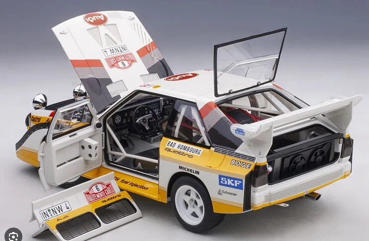 Audi Quattro Sport #6 Rally Montecarlo 1986 Mikkola Hertz AA88602 1:18 Autoart - Immagine 3 di 3