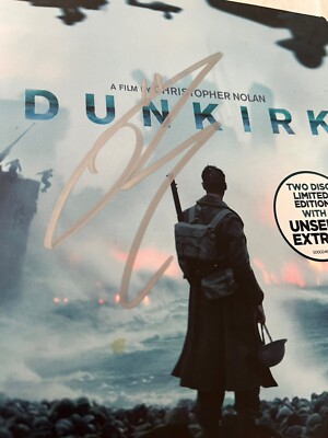 Tom Hardy signierte Dünkirchen DVD äußere Abdeckung