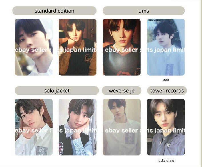 ENHYPEN SUNGHOON BORDER : Hakanai Official Photo card Solo
