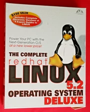 Redhat Linux 5.2 Operating System NOS w Expert Guides Cut Barcode Rare Vintage