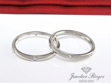 Pomellato Lucciole 2 Ringe Weissgold 750 Diamanten Billanten Gr 50 & 52 Gold