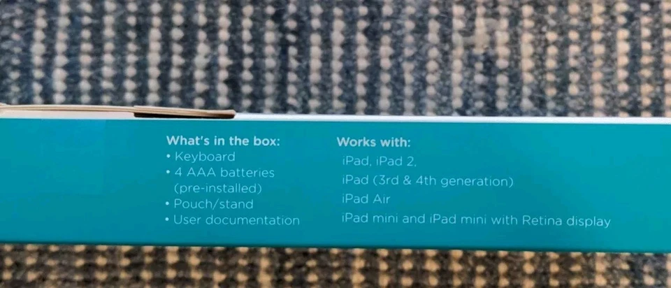 Logitech Tablet Keyboard - Bluetooth With Pouch Stand - For iPad - Image 3 of 4